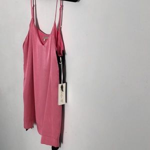 Gold Hawk Pink & Black Side Stripe Haley Cami; Luxurious Fabric NWT  Small